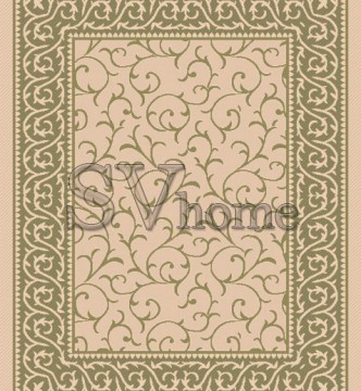 Безворсовый ковер Sisal  02218B CREAM-GREEN - высокое качество по лучшей цене в Украине.